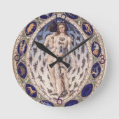 Horloge murale anatomique Zodiac Man (Recto)