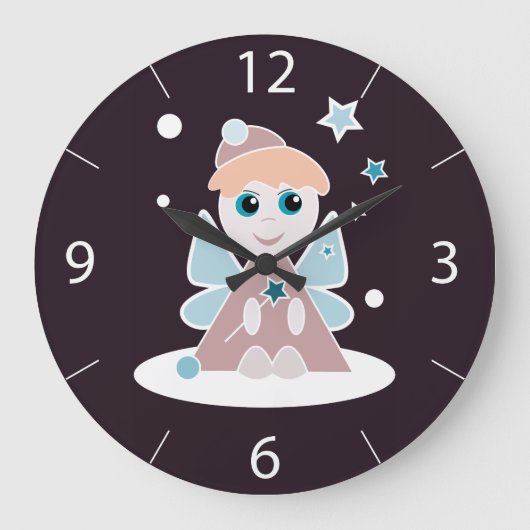Horloge murale ange de Noël (Recto)