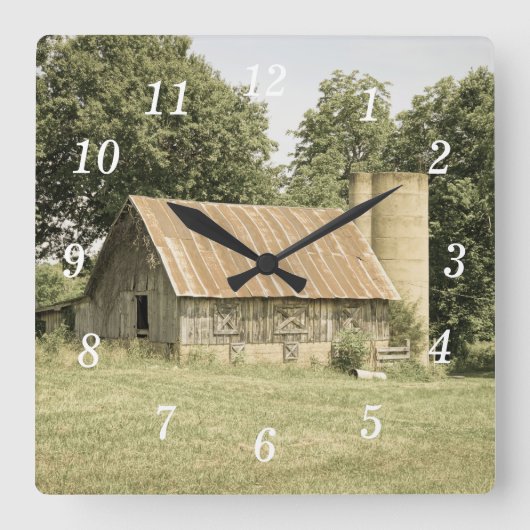 Horloge murale antique Strafford MO Barn (Recto)