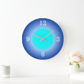 Horloge murale Aqua Blue Glow Effects (Maison)