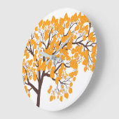 Horloge murale arbre Automne Or (Angle)