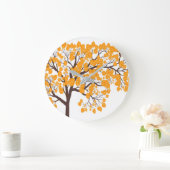 Horloge murale arbre Automne Or (Maison)