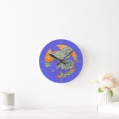 Horloge murale arrondie (Poisson) (Maison)