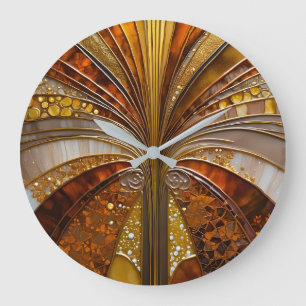 Horloge murale Art Déco colorée