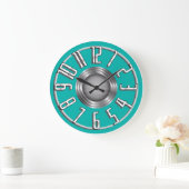 Horloge murale Art déco simplifiée - Aqua (Maison)