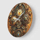 Horloge murale Art Steampunk (Angle)