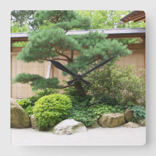 Horloge murale asiatique de jardin