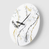 Horloge murale aspect marbre (Angle)