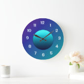 Horloge murale Atmosphérique Bleu Aqua Lune (Maison)