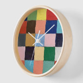 Horloge murale au design carrés funky (Angle)