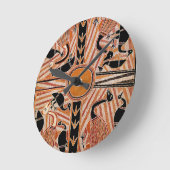 Horloge murale au design tribal maori (Angle)