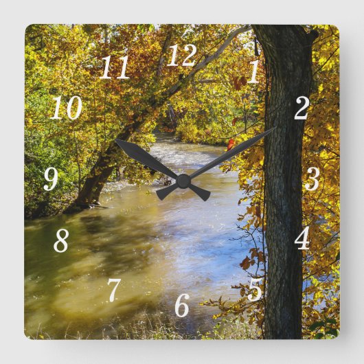 Horloge murale Automne à James River Bend (Recto)