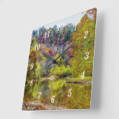 Horloge murale Automne Tranquillité (Angle)