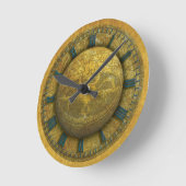 Horloge murale avec Astrolab & Texture or (Angle)