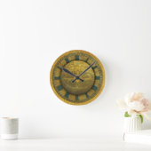 Horloge murale avec Astrolab & Texture or (Maison)