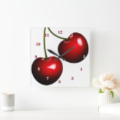Horloge murale avec cerises (Maison)