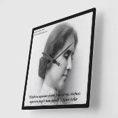 Horloge murale avec citation célèbre de Helen Kell (Angle)