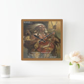Horloge murale avec citation de Chef Joseph sur la (Maison)