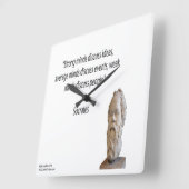 Horloge murale avec citation de Socrate & Esprits  (Angle)