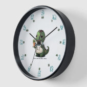 Horloge murale avec Dancing Dinos Horloge (Angle)