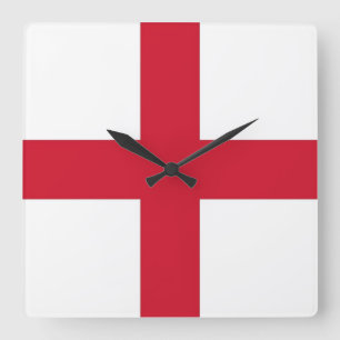 Horloge murale avec drapeau d'Angleterre