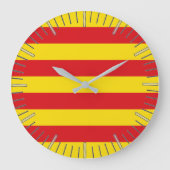Horloge murale avec drapeau de Catalogne (Recto)
