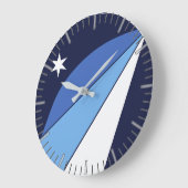 Horloge murale avec drapeau de Columbia, SC (Angle)