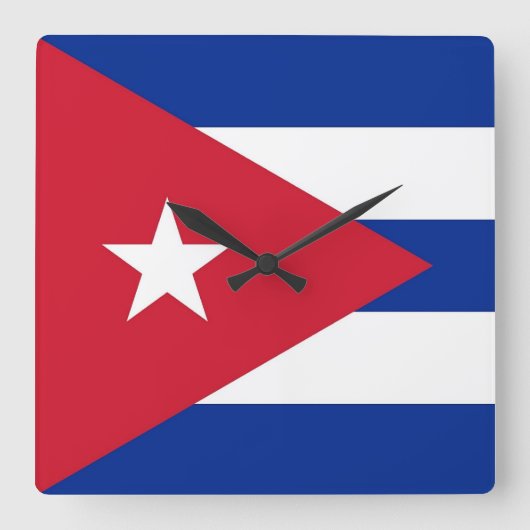 Horloge murale avec drapeau de Cuba (Recto)