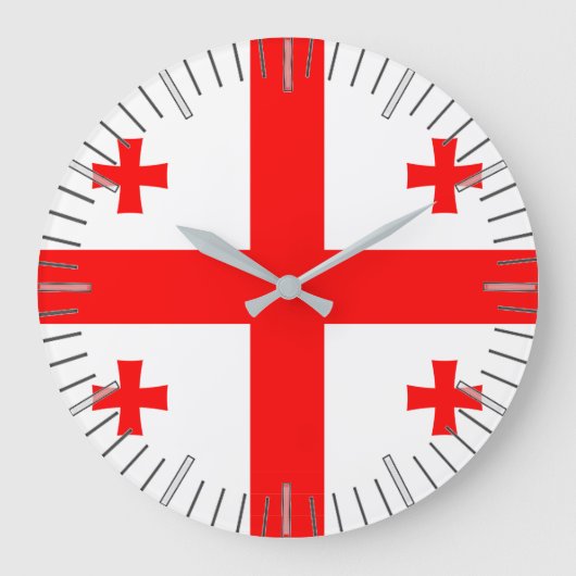 Horloge murale avec Drapeau de Géorgie (Recto)