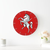 Horloge murale avec Drapeau de Kent, Angleterre (Maison)