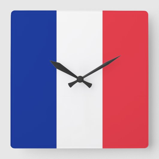 Horloge murale avec drapeau de la France (Recto)