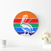 Horloge murale avec drapeau de Saint-Pétersbourg,  (Maison)