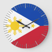 Horloge murale avec drapeau des Philippines (Recto)