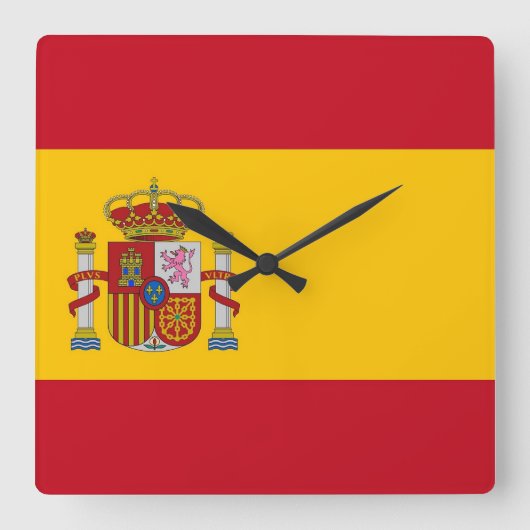 Horloge murale avec drapeau d'Espagne (Recto)