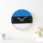Horloge murale avec drapeau d'Estonie (Maison)