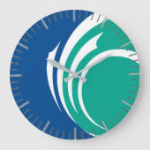 Horloge murale avec drapeau d'Ottawa, Canada (Recto)