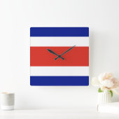 Horloge murale avec drapeau du Costa Rica (Maison)