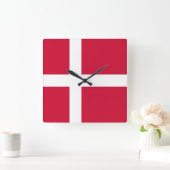 Horloge murale avec drapeau du Danemark (Maison)