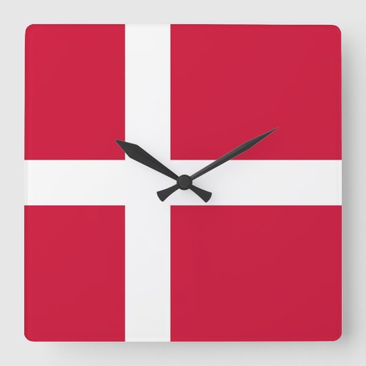 Horloge murale avec drapeau du Danemark (Recto)