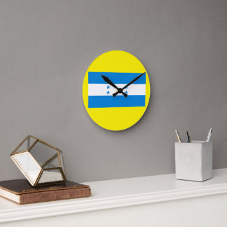 Horloge murale avec drapeau du Honduras