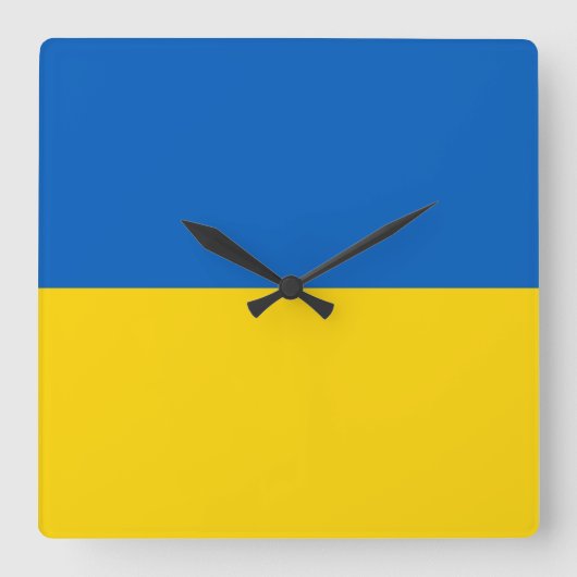 Horloge murale avec drapeau d'Ukraine (Recto)