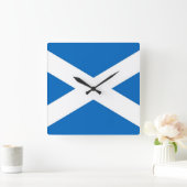Horloge murale avec drapeau écossais (Maison)