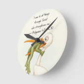 Horloge murale avec Écriture biblique (Angle)