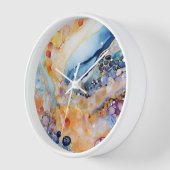 Horloge murale avec éléments abstraits. Décor desi (Angle)