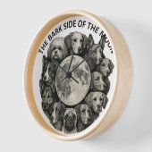 Horloge murale avec image canine (Angle)