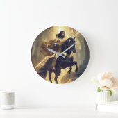 Horloge murale avec image de cheval (Maison)