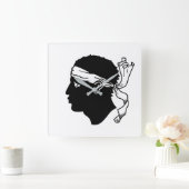 Horloge murale avec le drapeau de la Corse (Maison)