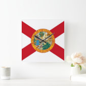 Horloge murale avec le drapeau de la Floride, (Maison)