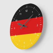 Horloge murale avec le drapeau de l'Allemagne (Angle)