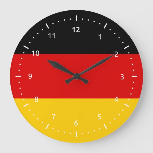 Horloge murale avec le drapeau de l'Allemagne (Recto)